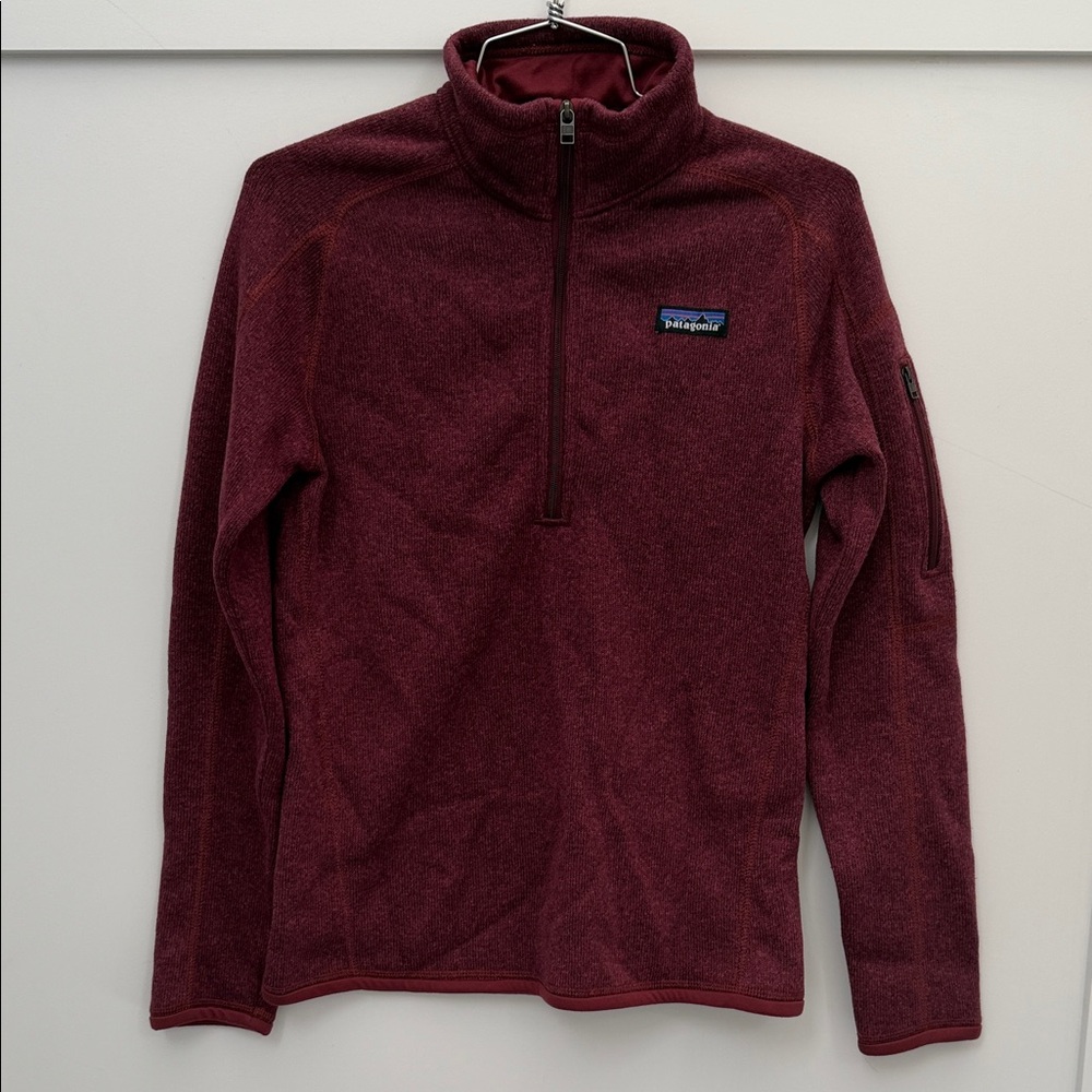 Patagonia Women's Better Sweater® 1/4-Zip Fleece Maroon Size Small